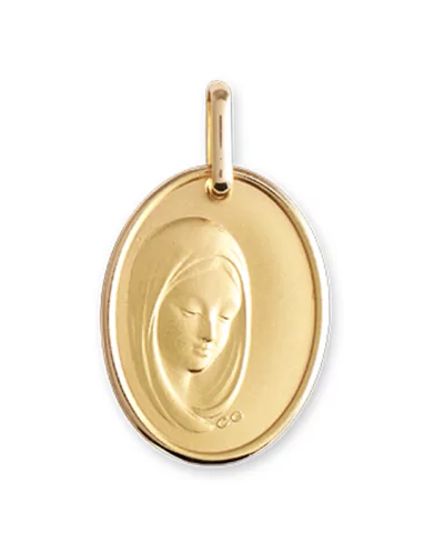 Médaille de Baptême Vierge en Or Personnalisable