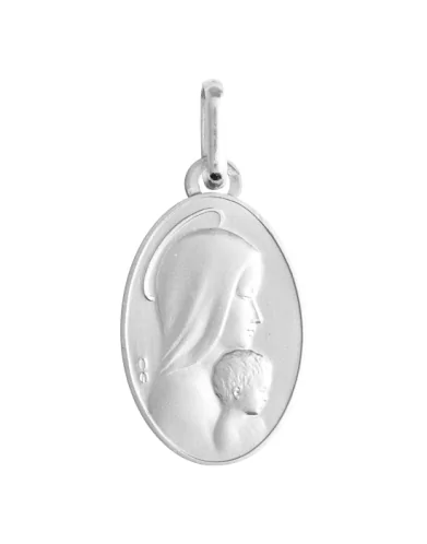 Médaille Vierge à l’Enfant Auréolée en Or Personnalisable