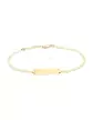 Bracelet Rectangle Adolescent(e) avec Maille Marine en Or Personnalisable