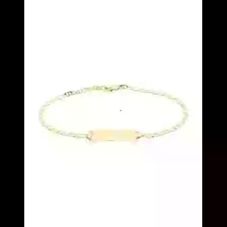 Bracelet Rectangle Adolescent(e) avec Maille Marine en Or Personnalisable image cachée