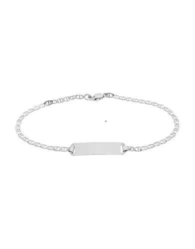 Bracelet Rectangle Adolescent(e) avec Maille Marine en Or Personnalisable