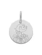 Médaille Petite Fille Fleur en Or - La Fée Galipette