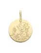 Médaille Petite Fille Papillons en or - La Fée Galipette