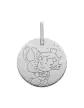 Médaille Petite Fille Lapin en Or - La Fée Galipette