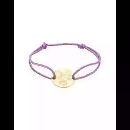 Bracelet Cordon Fille Lapin en Or - La F&eacute;e Galipette image cachée