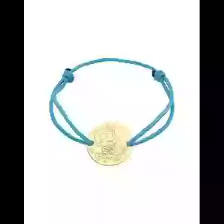 Bracelet Cordon Gar&ccedil;on Fleurs en Or - La F&eacute;e Galipette image cachée