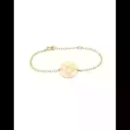 Bracelet Cha&icirc;ne Fille Lapin en Or - La F&eacute;e Galipette image cachée
