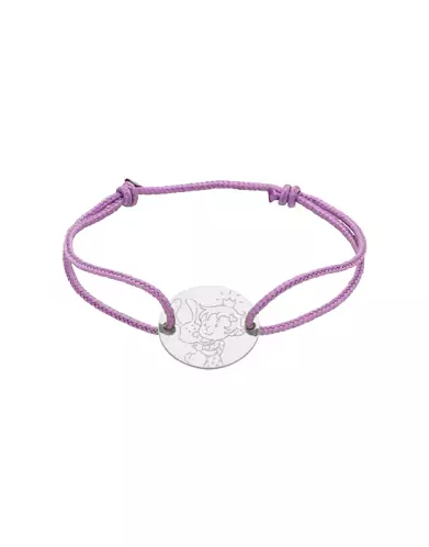 Bracelet Cordon Fille Lapin en Or - La Fée Galipette