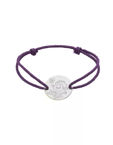 Bracelet Cordon Garçon Papillon en Or - La Fée Galipette