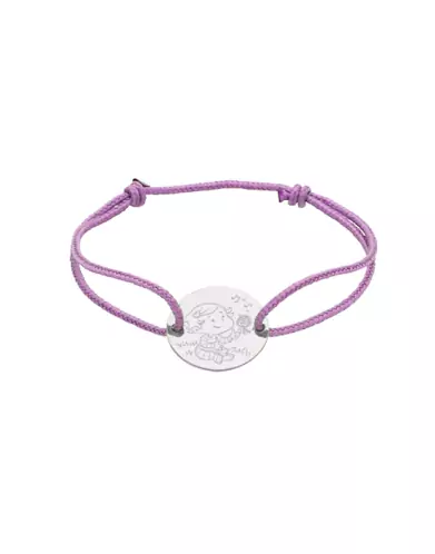 Bracelet Cordon Fille Oiseau en Or - La Fée Galipette