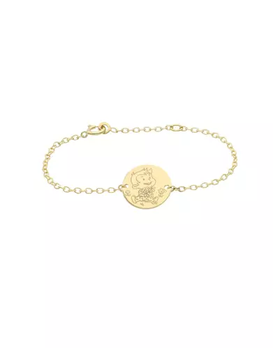 Bracelet Chaîne Garçon Fleurs en Or - La Fée Galipette