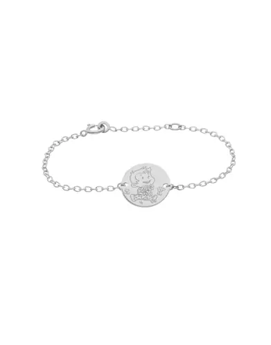 Bracelet Chaîne Garçon Fleurs en Or - La Fée Galipette