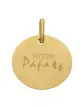 Médaille Ronde M Futur Papa en Or Personnalisable