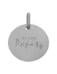 Médaille Ronde M Futur Papa en Or Personnalisable
