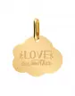 Médaille Nuage en Or S Love One Another Personnalisable