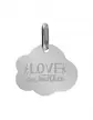 Médaille Nuage en Or S Love One Another Personnalisable
