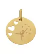 Médaille Ronde M Ajourée Coeurs Danseuse