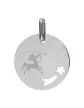 Médaille Ronde M Ajourée Étoile Filante Emblème Zodiaque