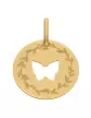 Médaille Papillon Ajouré M Décor Laurier