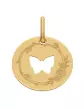 Médaille Papillon Ajouré M Décor Fleur