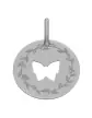 Médaille Papillon Ajouré M Décor Laurier