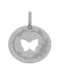 Médaille Papillon Ajouré M Décor Fleur