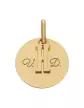 Médaille Ronde Or à Graver & Son Initiale