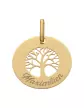 Médaille Or Arbre de Vie Personnalisable