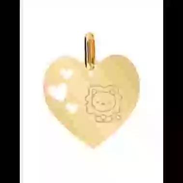 Médaille Coeur S Ajourée Coeurs en Or Zodiaque Enfantin Personnalisable image cachée