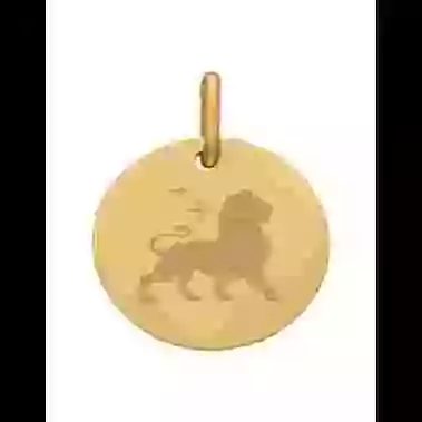 Médaille Ronde M Emblème Zodiaque image cachée