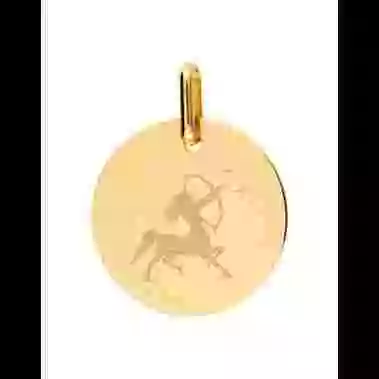 Médaille Ronde M Emblème Zodiaque image cachée