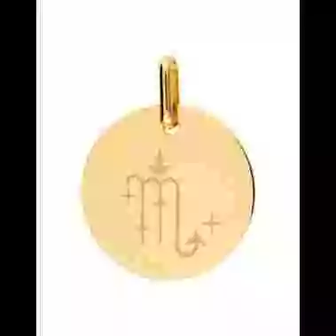 Médaille Ronde M Signe Zodiaque Stylisé image cachée