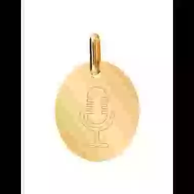 Médaille Ovale M Micro Retro image cachée
