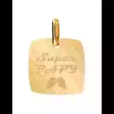 Médaille Carrée M Super Papy image cachée