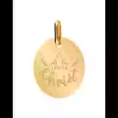 Médaille Ovale en Or S Jésus-Christ Personnalisable image cachée