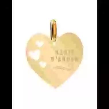 Médaille Coeur M Ajourée Coeurs Mamie d'Amour image cachée