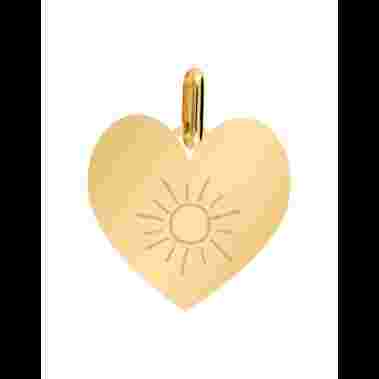Médaille Coeur S Soleil image cachée