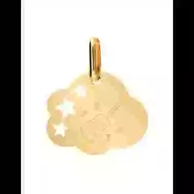 Médaille Nuage S Ajourée Étoiles Guitare image cachée