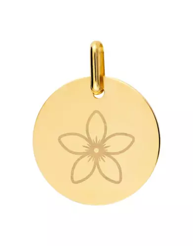 Médaille Ronde M Fleur
