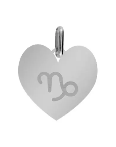Médaille Coeur M Signe Zodiaque