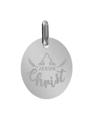 Médaille Ovale en Or S Jésus-Christ Personnalisable