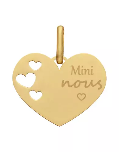 Médaille Coeur M Ajourée Coeurs Mini Nous