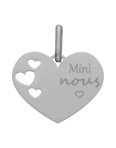 Médaille Coeur M Ajourée Coeurs Mini Nous