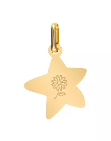 Médaille Étoile M Fleur