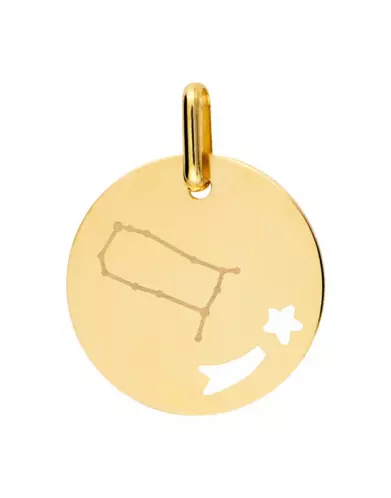Médaille Ronde M Ajourée Étoile Filante Constellation