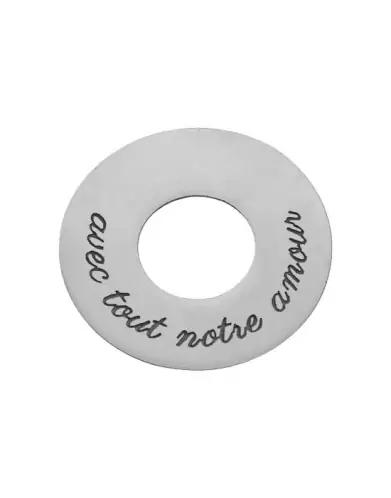 Médaille à Personnaliser en Or Cercle