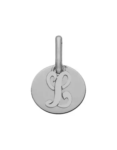 Petite Médaille Ronde Initiale Personnalisable en Or