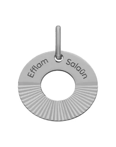 Médaille à Personnaliser en Or Cercle Soleil