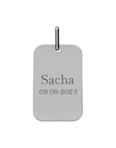 Médaille Rectangle Or à Personnaliser