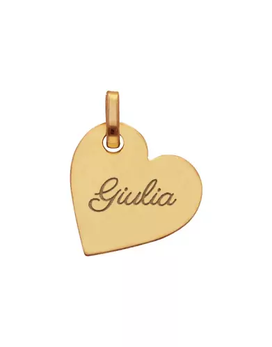 Petite Médaille Cœur en Or Personnalisable